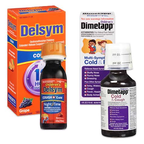 Delsym Or Dimetapp Cold And Cough Medicine For Children 4 Oz Gtm