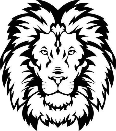 Pin By Midwest Cubby On Måla Lion Silhouette Lion Stencil Lion Drawing