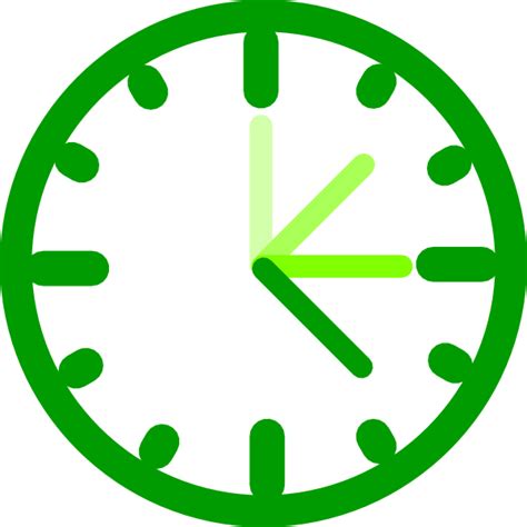Awesome Clock Green Clip Art At Vector Clip Art Online