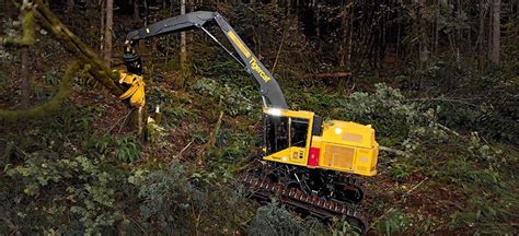 LS855E Shovel Logger Steep Slope Logging Tigercat Forestry