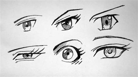 Anime Eyes Drawings How To Draw Anime Eyes Step By Step Youtube