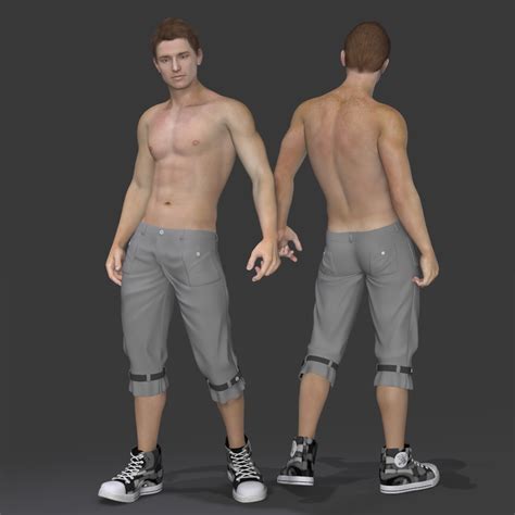 male figure model poses jet black jeans bodemawasuma