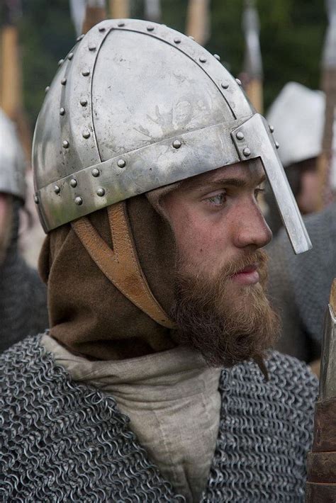 Reenactment The Normans Viking Armor Viking Helmet Medieval Armor