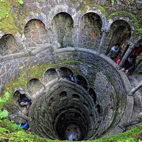 Quinta Da Regaleira Sintra Portugal An Underground Tunnel With A