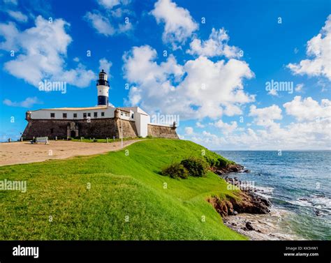 Farol Da Barra Lighthouse Salvador State Of Bahia Brazil Stock