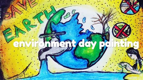 Environment Day Painting Easy Painting Canvas Strokes Youtube