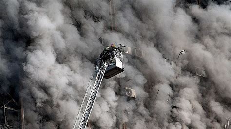 Iran 30 Firefighters Killed In Tehran Building Collapse