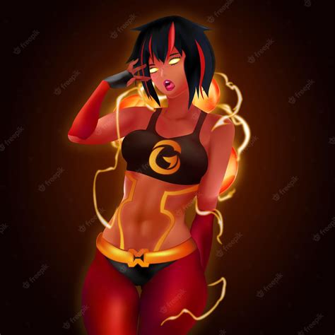 Premium Vector Sexy Demon Girl