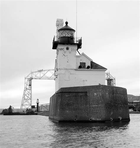 Duluth Harbor South Breakwater Outer Lighthouse Minnesota At