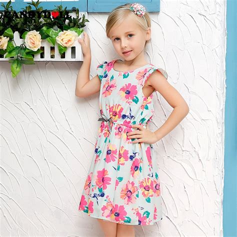 Candydoll Girls Dresses Children Girls Floral Print Dress Petal Sleeve