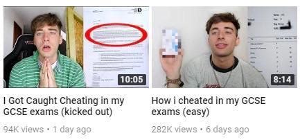 How I Cheated In My GCSE Exams YouTube Know Your Meme