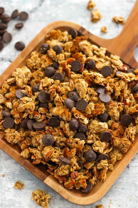 I am always looking for recipes that my diabetic husband can enjoy and we both loved this one. 5-Ingredient Chocolate Chip Granola Recipe