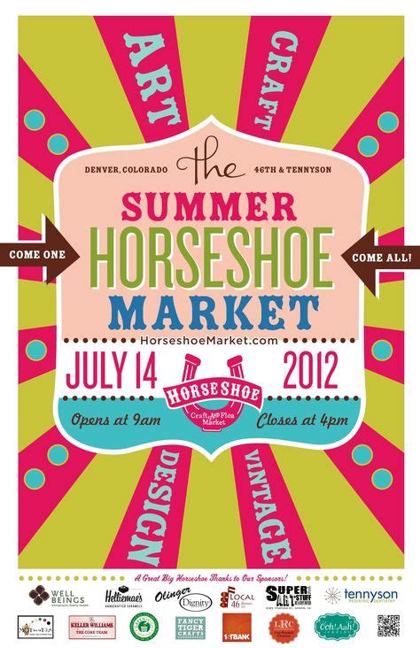 8 Horseshoe Posters Ideas Marketing Horseshoe Crafts Flea Market Poster
