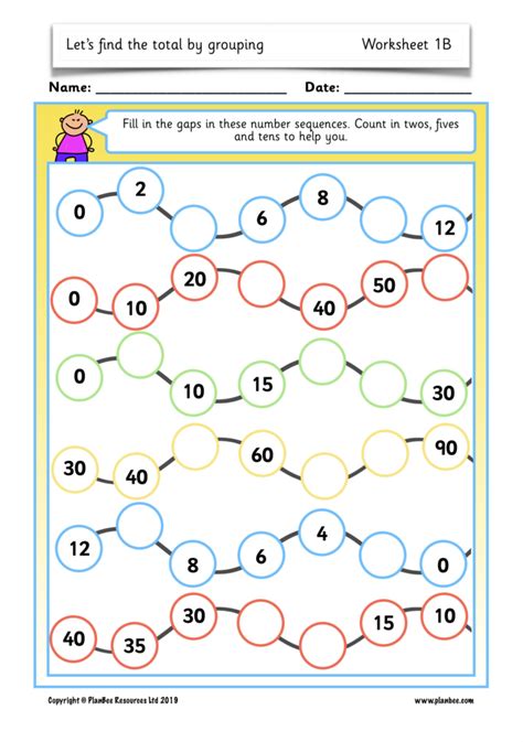 Counting In 2s 5s And 10s Worksheet Educational Math Activities
