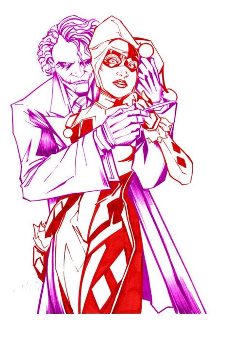 The Best Harley Quinn And Joker Kissing Drawing Motivational Quotes