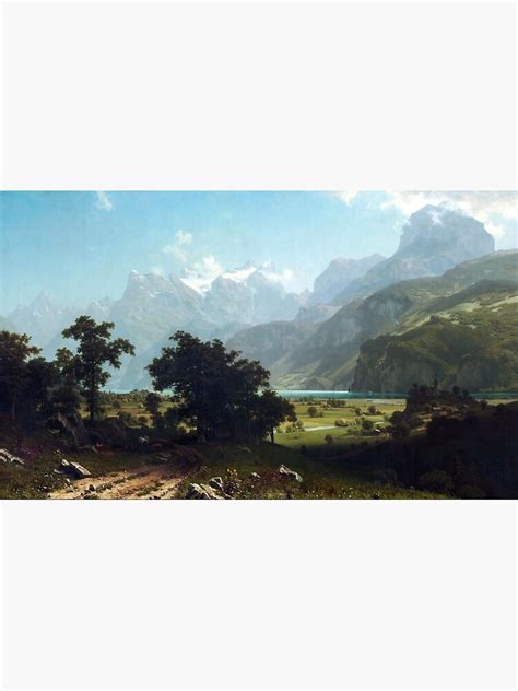 Albert Bierstadt Lake Lucerne Poster For Sale By Pdgraphics Redbubble