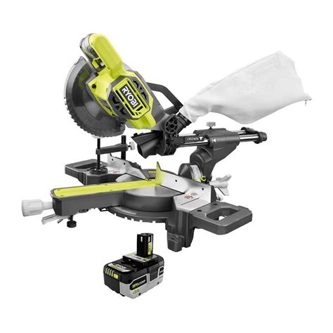 RYOBI 15 10 In Corded Sliding Compound Miter Saw And Universal