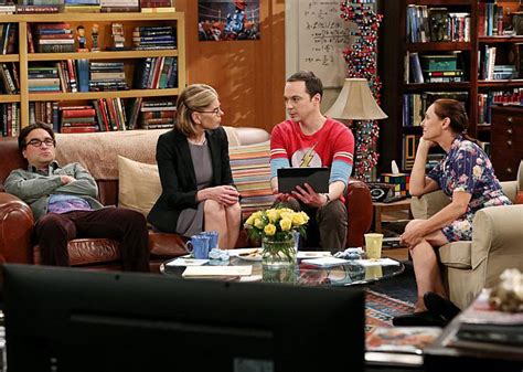 the big bang theory foto christine baranski jim parsons johnny galecki laurie metcalf 467