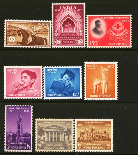 Heritage Of Indian Stamps Site India Stamps Issued In Year 1957