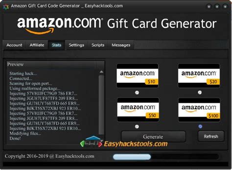 You can also generate cvcs and expiration dates if needed. Amazon Gift Card Code Generator 2016 No Survey Free Download http://www.easyhacktools.com/amazon ...