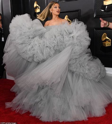 Ariana Grande Serves Princess Vibes In Two Looks On Grammys Red Carpet