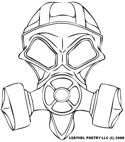 Gas Mask Coloring Pages Coloring Pages