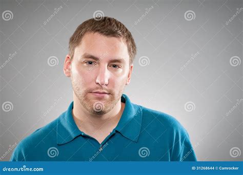 Caucasian Man Scowling Angry Portrtait Stock Photo Image Of Facial