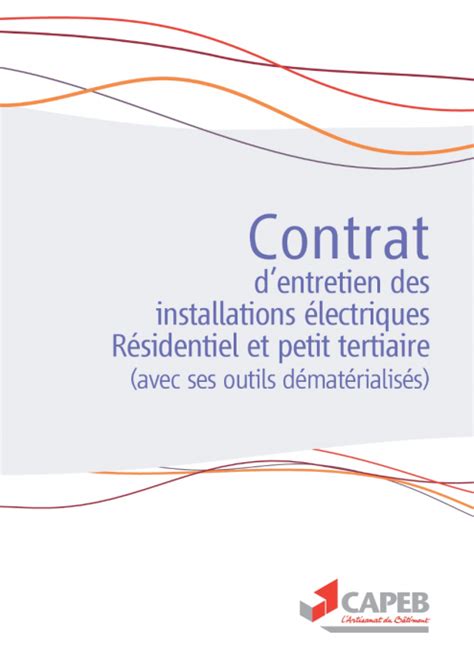 Contrat Dentretien Des Installations électriques