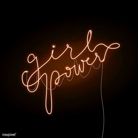 Feminine Neon Sign Design Resource Icon Premium Image By