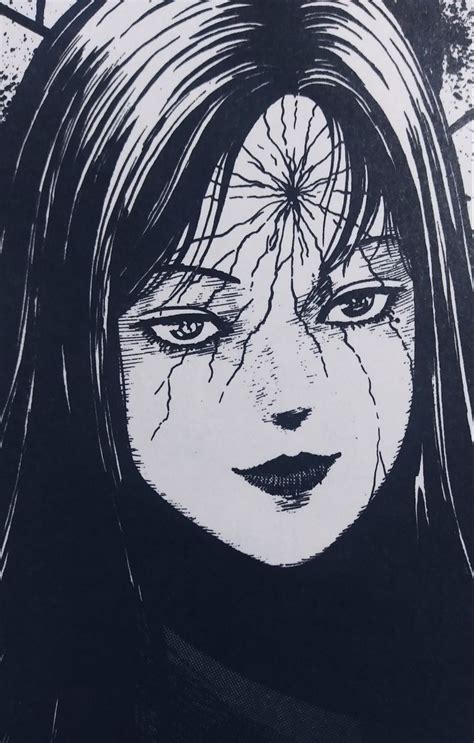Tomie Manga Panel Junji Ito Japanese Horror Horror Art