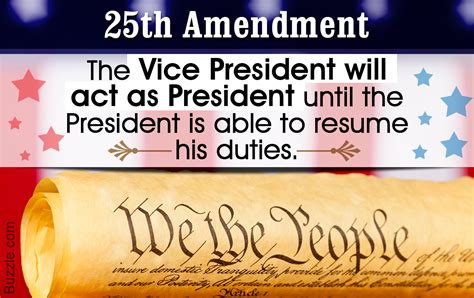 It explained to whom the presidency passed in the event that the president was unable to serve his entire term. A Brief Explanation of the 25th Amendment to the U. S ...