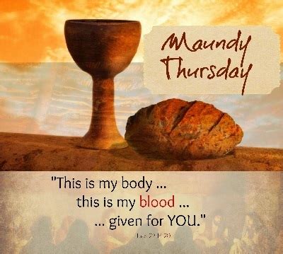 Looking for encouraging bible verses? Maundy Thursday ~ Daily Lord's Verse