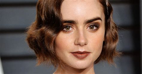 Lily Collins New Red Hair Makeover