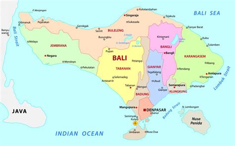Printable Bali Map