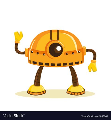 Cute Cartoon Robots Royalty Free Vector Image Vectorstock