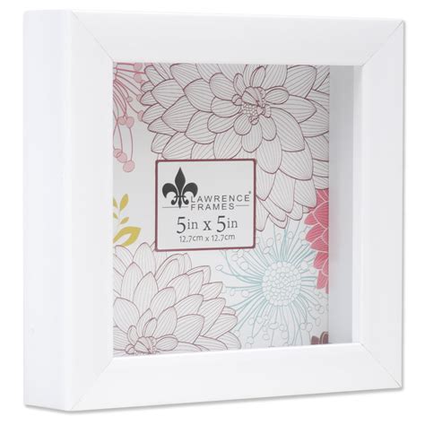 5x5 White Shadow Box Frame Picture Frame