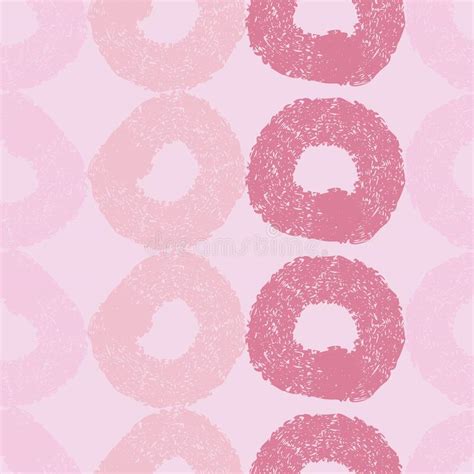 Circular Textured Marks In Shades Of Pink On Light Pink Background