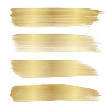 Brush Stroke Paint Vector Hd Images Gold Paint Stroke With Watercolor