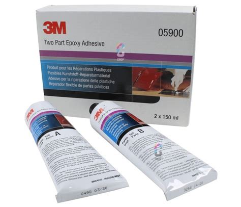 3m Two Part Epoxy Adhesive 2 Tubes Crop