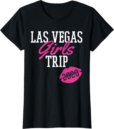 Womens Las Vegas Girls Trip 2020 Matching Group Outfit Vacation T Shirt Uk Fashion