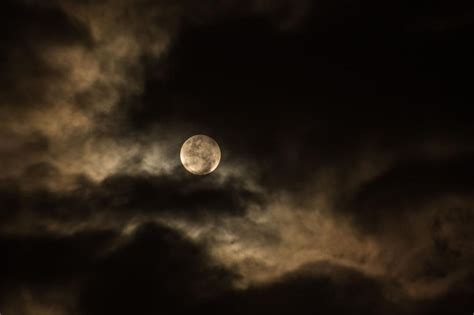 Free Stock Photo Of Full Moon And Cloudy Sky Download Free Images And