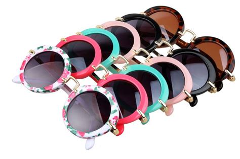 Fashion Round Kids Sunglasses Children Sun Glasses Anti Uv Baby Vintage