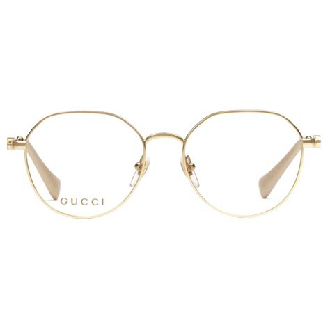 Gucci Round Optical Glasses Gold Gucci Eyewear Avvenice