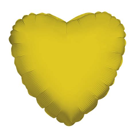 18 Gold Heart Hico Balloons