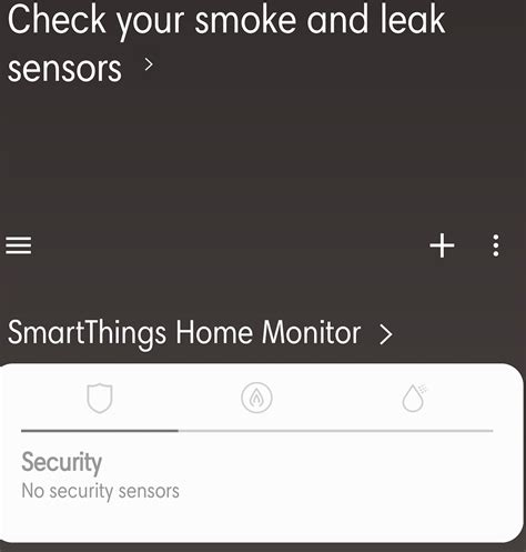 Smart Home Monitoring Says No Security Sensors Found General Discussion Smartthings Community