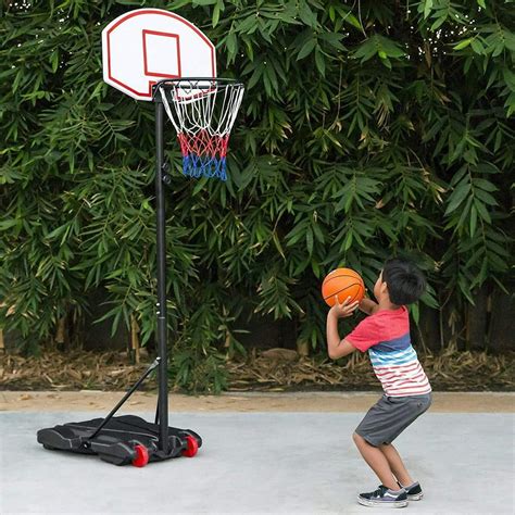 Amazingforless Basketball Hoop For Kids Portable Height Adjustable 6