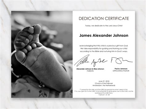 Free Printable Christian Baby Dedication Certificates ~ News Word