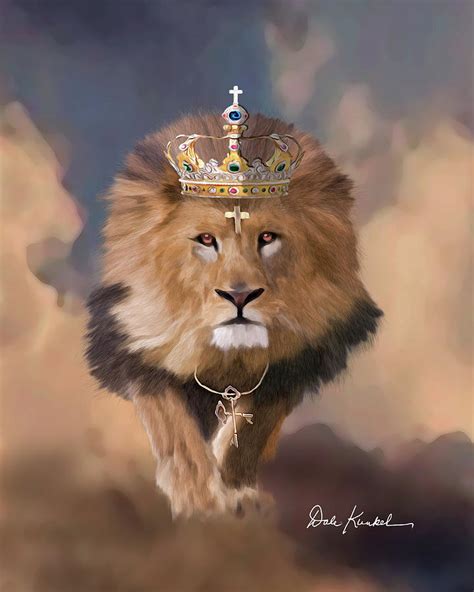 Christian Religious Art Of Jesus Painting Lion Of Judah The King Of