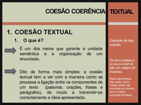 Coerência E Coesão Textual Ppt