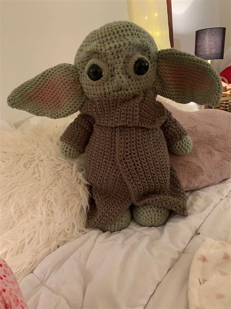 Extra Large 2 Ft Tall Baby Yoda The Child Mandalorian Stuffed Etsy Uk